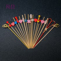 (100 bottles)Cocktail Pin Cocktail Sign Olive Sign Martini Fruit Sign Fruit Fork Decorative Sign