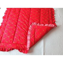 Wedding pure cotton sitting blessing mat Bride dowry red blessing Red pressure bed blessing mat Wedding celebration supplies festive cushion