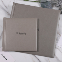  Leather album custom wash wedding yarn photo book production photo studio high-end original picture customized into a baby souvenir book