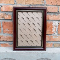 Old mans photo frame A4 solid wood 12 inch black red legacy frame A316 legacy 10 for a frame 8 black wall