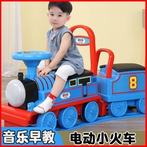 Thomas Train Tracks Toys Children Electric Car Shake Soundtrack Retro Sitting Human Rail Car 3 Year Old 6 Boys