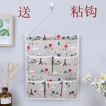 Fabric storage hanging bag Girls heart underwear finishing bag Storage bag Door hanging storage bag pocket Wall storage bag