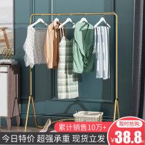  Clothes rack floor-to-ceiling folding indoor clothes rack Bedroom clothes rack Household simple cold clothes single-pole balcony
