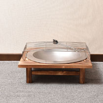 Winter grilled Brazier solid wood old cast iron charcoal brazier heating grill indoor household charcoal basin grill carbon Basin