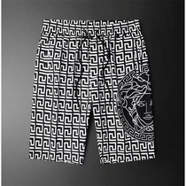 Printed shorts mens 2021 summer new mens trendy brand Slim fashion wild five-point pants beach pants mens pants