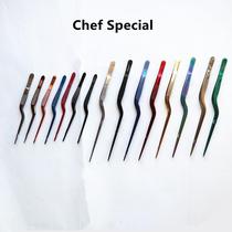 Stainless steel plate tool Tweezers molecular cooking artistic conception vegetable equipment Western food chef special shape