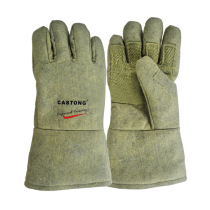 Caston High Temperature Resistant Gloves Anti-Burn Fire Flame Retardant Industry 500 Degrees Lengthened Lauded Thermal Insulation Gloves