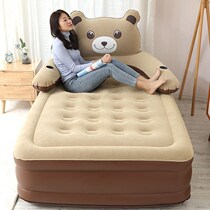 Inflatable bed lunch break 1 5 double simple cartoon air bed heightened floor folding 1 2 single sleeping pad portable