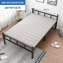 Single bed escort bed rental house economical household iron frame bed light duty bed lunch bed office simple