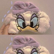 Japanese cute girl heart nap blindfold cartoon cat plush eye mask bow shade hair band Girl