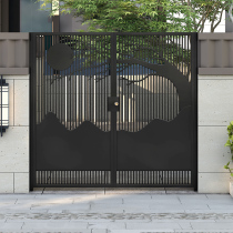 Iron gate rural household European garden villa door kindergarten door open door iron door courtyard door