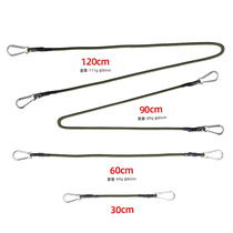 Outdoor Climbing Bucking camping Clothesline Elastic Cord Elastic Rope Flex Tent Rope 8mm Baggage bundling rope Packing Belts