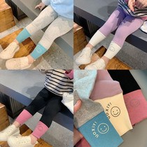 Girls leggings Spring and Autumn wear baby 2021 new casual pants baby Joker trousers children Foreign style pants