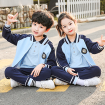 Kindergarten garden clothes spring and autumn childrens school uniforms sports clothes first grade class uniforms three sets of primary school uniforms