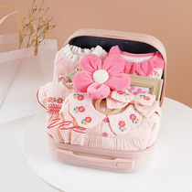 NextRoad baby gift box autumn and winter suit flower comfort toy baby girl full moon clothes gift high-end gift