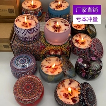Aromatherapy candles natural plants soy wax small romantic hand candles soothe smokeless lasting fragrance