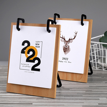 2022 desk calendar custom wooden Wood Tiger Year Calendar Calendar Calendar creative desktop ornaments Chinese style memo unit Enterprise Business Advertising printing custom calendar personalized logo
