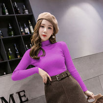Late autumn woolen dress set 2021 new female autumn fashion high-end slim base shirt sweater two-piece Winter