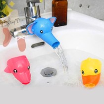 Faucet extender extended splash-proof head cartoon artifact guide sink children baby hand washing silicone connector extender