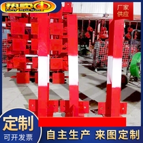  Building steel bar I-shaped platform Building materials material stacking rack Standardized site placement custom bracket