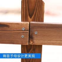 Garden lawn flower bed anticorrosive wood railing guardrail fence fence small fence yard decoration courtyard Outdoor Outdoor