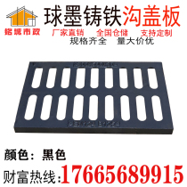 Ductile iron rainwater grate sewer drain cover plate hotel parking lot gutter cover plate leakage grid