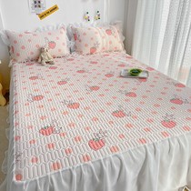 Bed skirt bedcover Latex Cool Mat Ice Silk Mat water washable washing summertime mat Three sets of soft mat folding mat