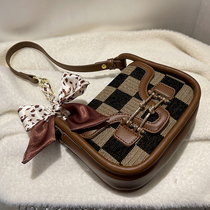 Tide brand bag female leather shoulder bag Joker large capacity shoulder bag New Tide Korean version of hand bag tote bag