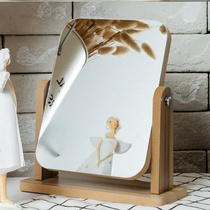 Nordic style makeup mirror with lamp bedroom large desktop dressmirror mirror vertical luxury
