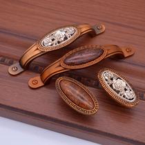 Modern simple European furniture handle Classical cabinet Wardrobe drawer door handle Coffee ancient single handle