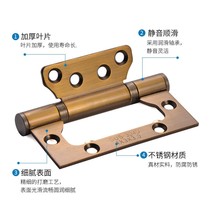 4 inch thick 304 stainless steel child female hinge free slotting silent bearing room wooden door handle 5 inch hinge