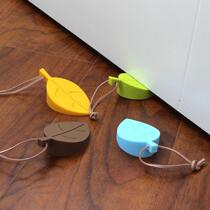 Creative leaf door stop children anti-pinch hand door card anti-door clip door anti-wind plug silicone three-dimensional can hang protection treasure