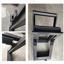 Black mid-hanging window hinge 50 simple plant ventilation hinge Ordinary aluminum mid-hanging window high window skylight hinge