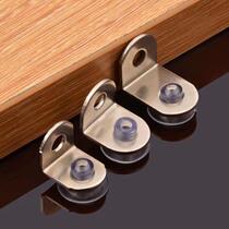 Stainless steel plate support laminate grain seven-shaped support glass tray bracket partition support glass suction cup partition plate support