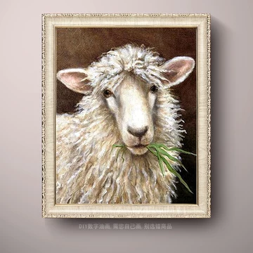 羊　油彩画 羊羊数字油画-羊羊数字油画促销价格、羊羊数字油画品牌- 淘宝