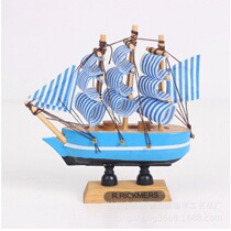  Cake decoration Wooden sailing model decoration Cake decoration baking decoration Wooden crafts