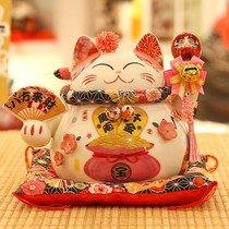 Property Cat Swing Piece Creative Gift Decorations Japan Savings Jar Big ceramic Living room shop Opening a chaecat