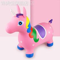 Children inflatable jumping deer hopping deer to thicken air inflatable trojan horse baby riding childrens toys
