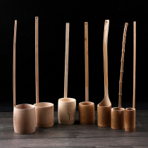 Wine beater wine raisin handmade bamboo household small scoop water scoop wine funnel draw water to hold wine spoon long handle wine hanger