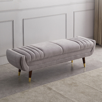 Nordic bed stool simple cloakroom dressing stool living room art sofa bench bedroom bedside stool light luxury bed