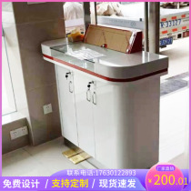  Round business bill desk Community double-sided front desk Curved consulting counter Bar lobby manager Convenience bank fill in