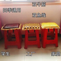 Electronic clothing factory employee cushion cooling pad cooling rectangular plastic stool pad sponge bamboo pad thickened summer