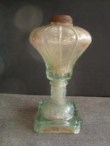 Jinzai M6343 Republic of China Weihai Shuangshun Gong-made glass old oil lamp rare Business old lamp