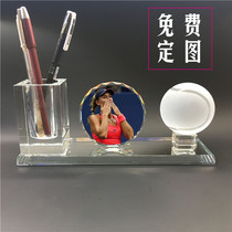 Tennis event souvenir Kobel di Mi Berdych around hand-held crystal ornaments birthday gift creativity