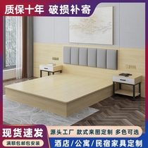Hotel Bed Punctuate Hotel Furnishings Special Bed Box Complete custom Minroom apartment Single double bed rental room bed