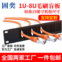 Brush wire rack 1U 2u network Cabinet dust blind board network cable organizer fiber optic wire rack threading baffle