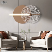 Modern light luxury wall decoration with lamp wall decoration pendant living room wall decoration bedroom bedside background wall wrought iron wall hanging