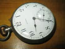 One hundred thousand shops 800 sterling silver three-pin porcelain plate (Ingmar) = = Antique pocket watch (032)