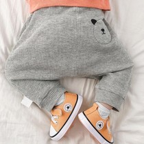 Baby big pp pants spring and autumn cotton thin trousers 0-12 months baby bag pants newborn Big Ass