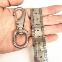 304 stainless steel universal hook spring buckle Rotating buckle Keychain carabiner chain Pet chain connecting buckle